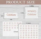 Premium White Leather Bible Tabs
