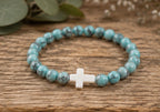 Faith Cross Stone Bracelet