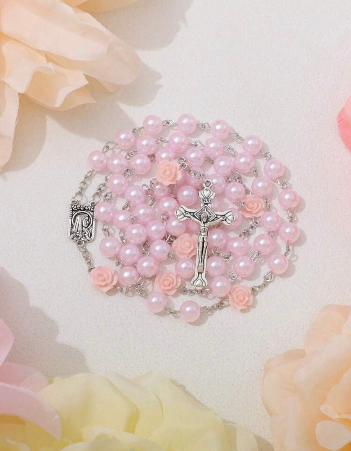 Pink Rose Rosary