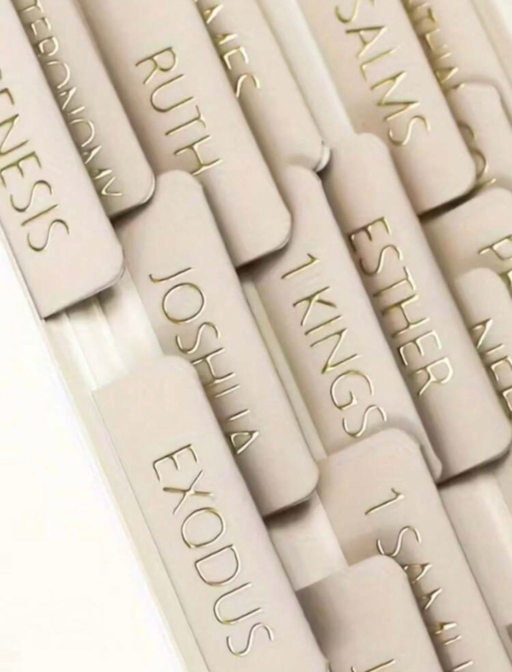 Gold Embossed Bible Tabs