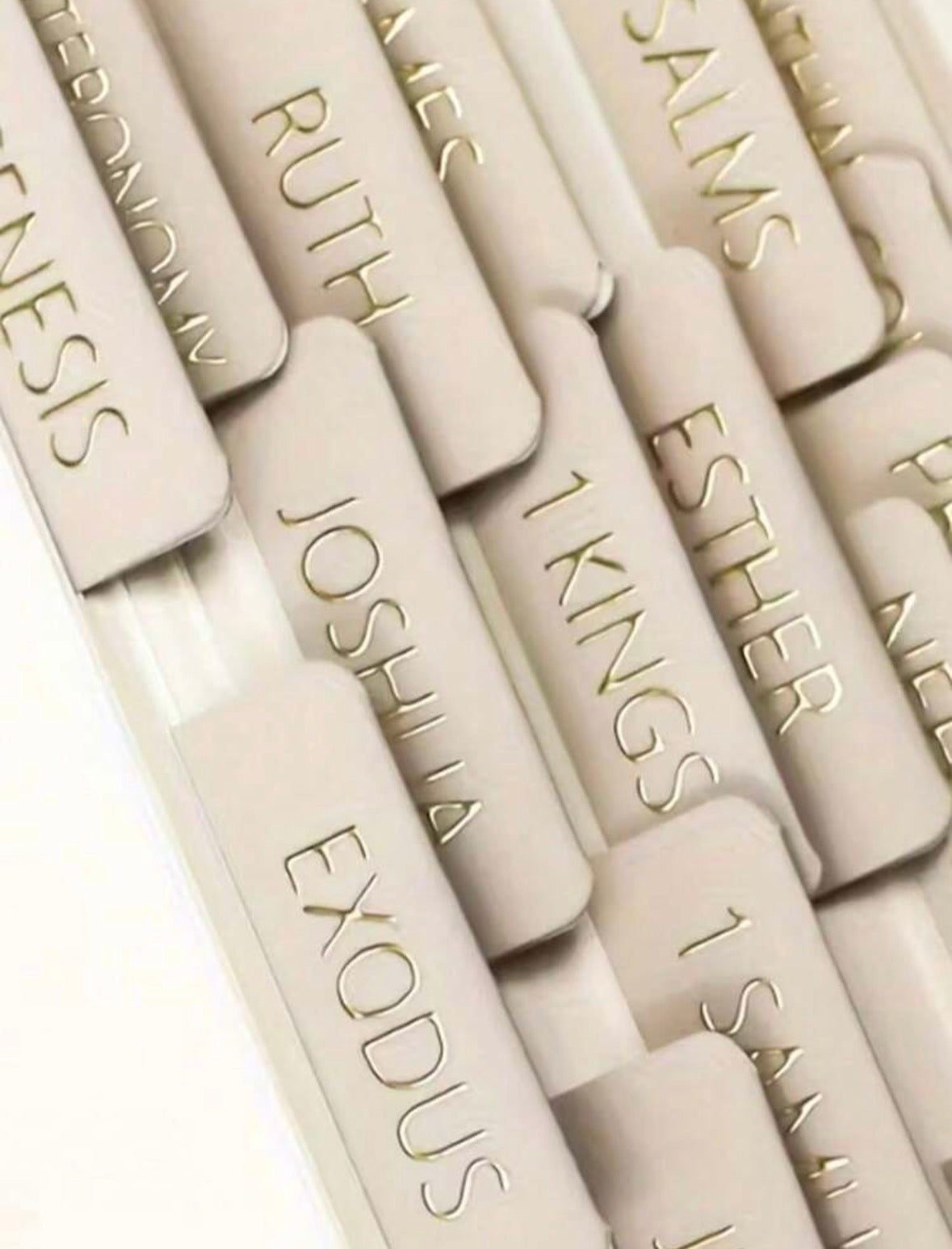 Gold Embossed Bible Tabs