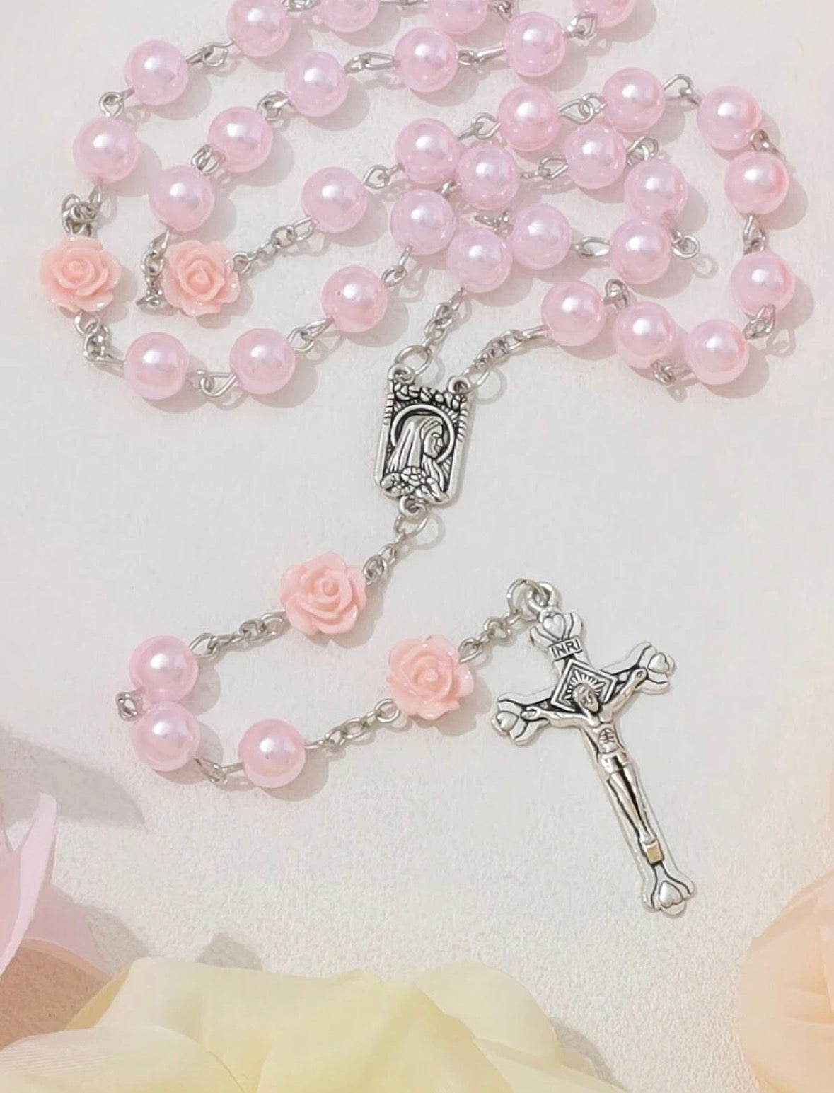 Pink Rose Rosary