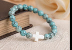 Faith Cross Stone Bracelet