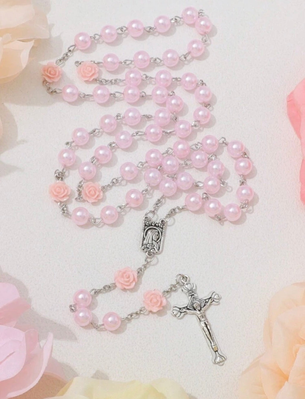 Pink Rose Rosary