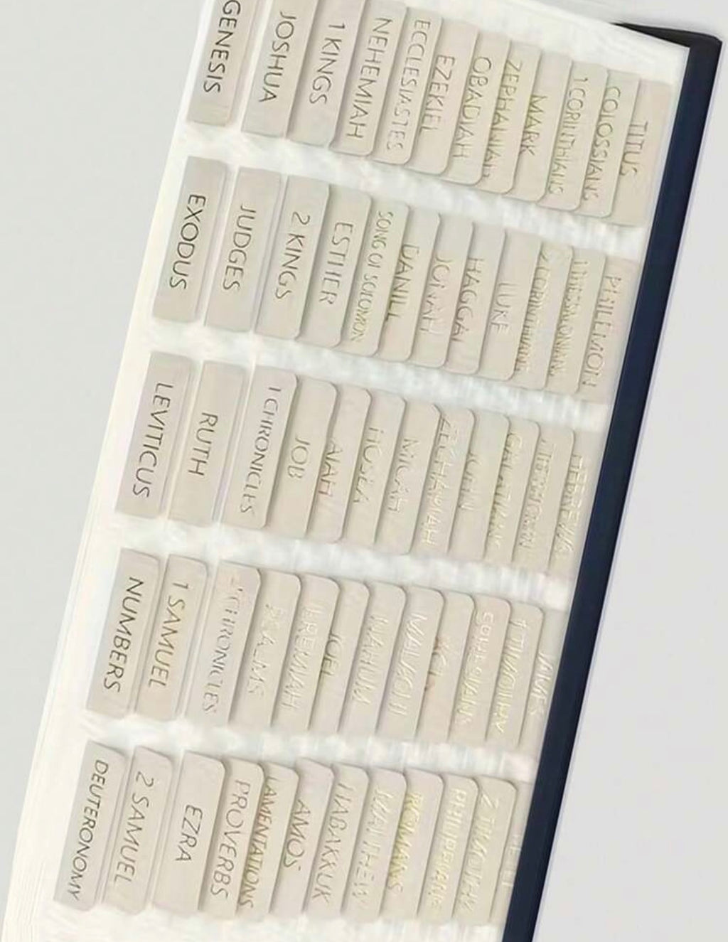 Gold Embossed Bible Tabs