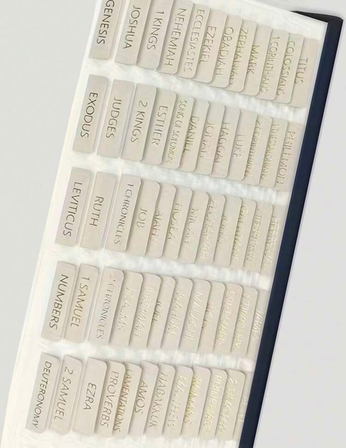 Gold Embossed Bible Tabs
