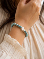 Faith Cross Stone Bracelet